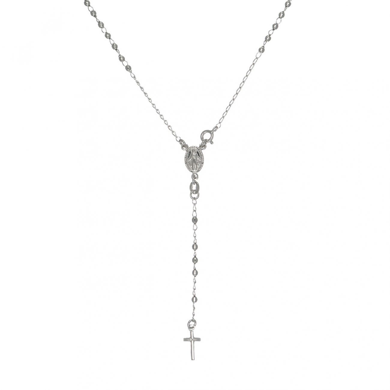 NUBIS Střibrný náhrdelník růženec - NB-2350