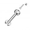Piercing do brady - labreta TITAN (černá)