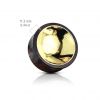 Dřevěný plug do ucha se zlaceným středem průměr 16 mm