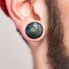 Plug do ucha přírodní kámen labradorit průměr 12 mm