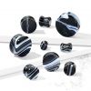 Kamenný plug do ucha - achát průměr 19 mm