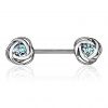 Piercing do bradavky chirurgická ocel rosegold
