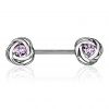 Piercing do bradavky chirurgická ocel rosegold