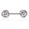 Piercing do bradavky chirurgická ocel gold