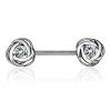 Piercing do bradavky chirurgická ocel gold