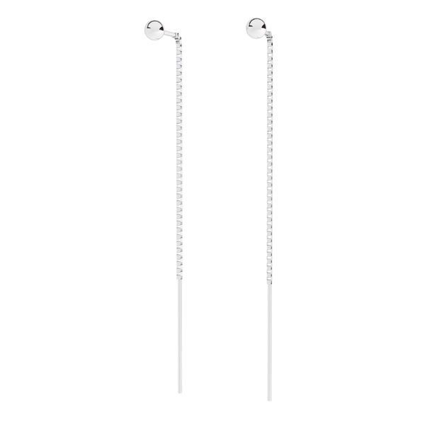 NUBIS Stříbrné visací náušnice - NB-3656