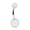 Piercing do pupíku - banánek (čirá)