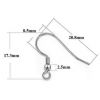 Stříbrné náušnicové zapínání otevřené - dámský patent Ag 925/1000 - 1 kus