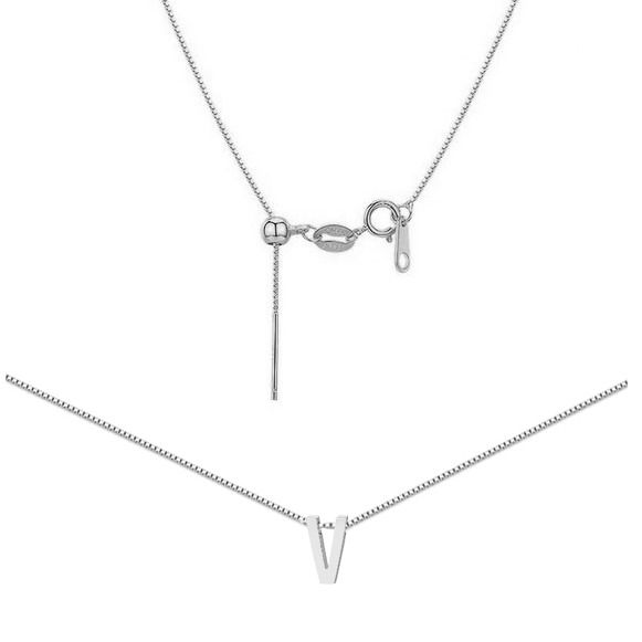 S4U Ocelový náhrdelník PÍSMENO V - OPD0338-V