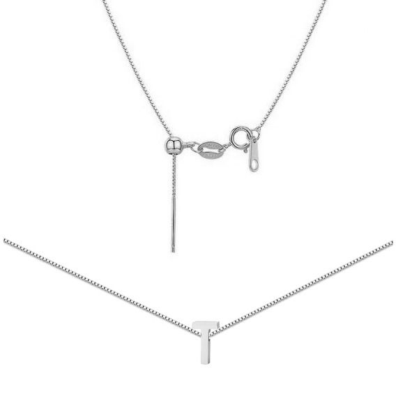 S4U Ocelový náhrdelník PÍSMENO T - OPD0338-T