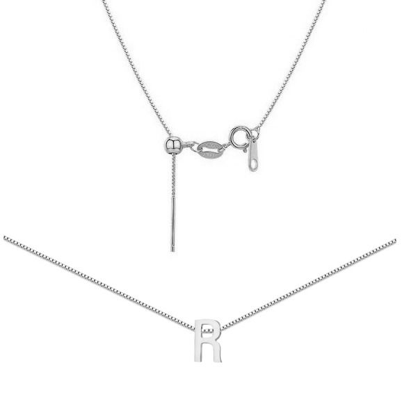 S4U Ocelový náhrdelník PÍSMENO R - OPD0338-R