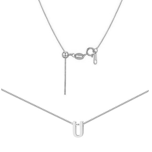 S4U Ocelový náhrdelník PÍSMENO U - OPD0338-U