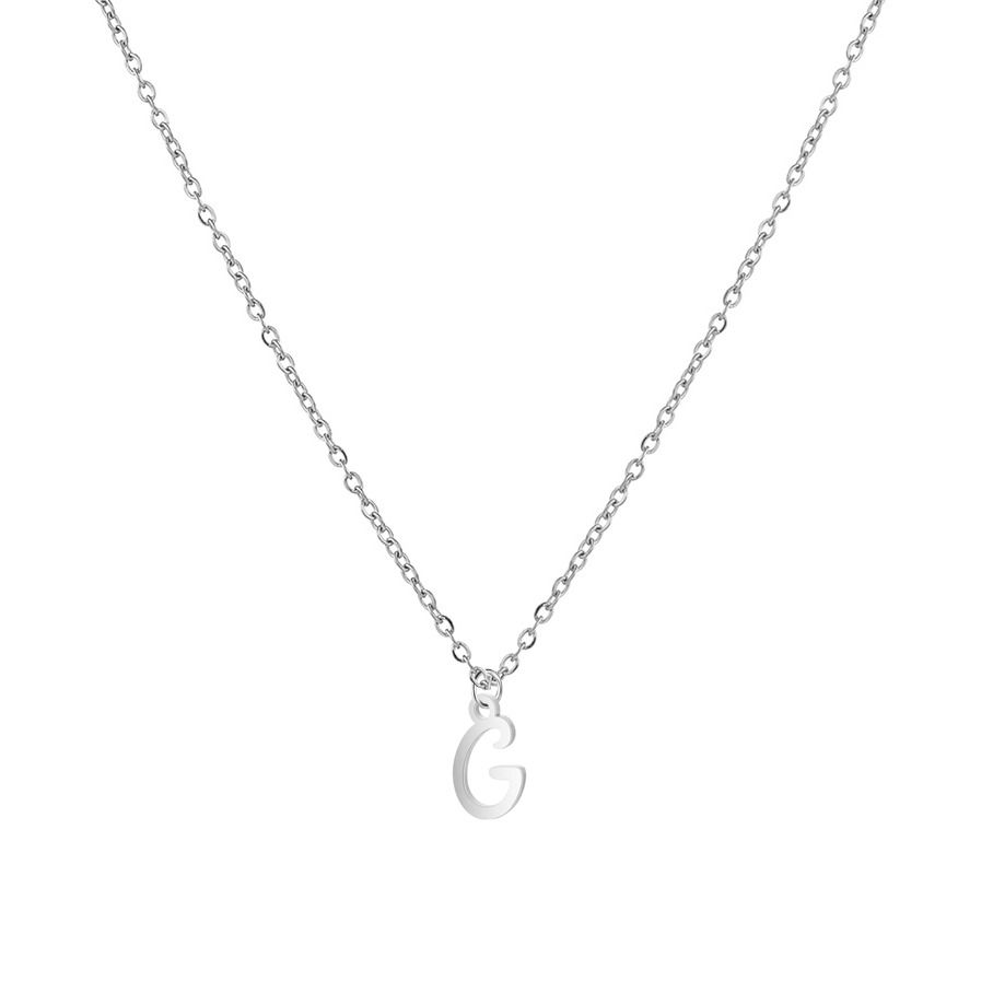 S4U Ocelový náhrdelník, písmeno G - OPD0339-G