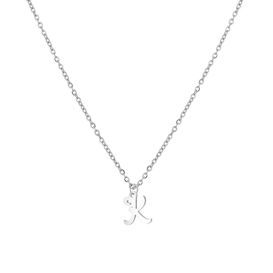 S4U Ocelový náhrdelník, písmeno K - OPD0339-K