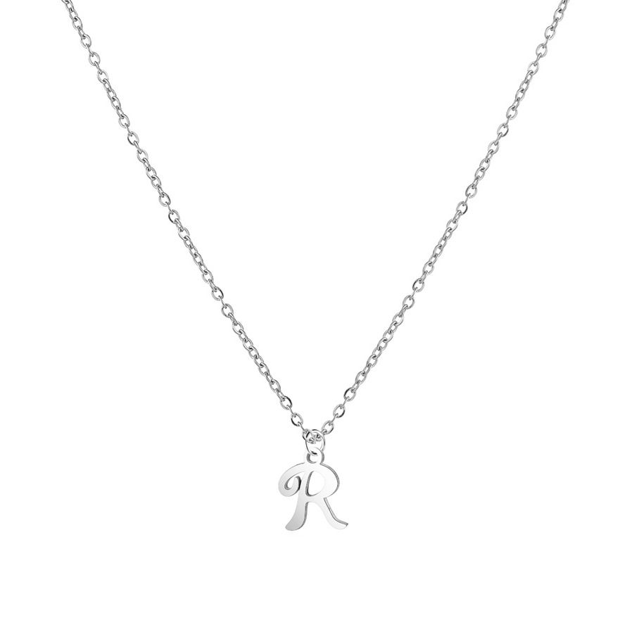 S4U Ocelový náhrdelník, písmeno R - OPD0339-R