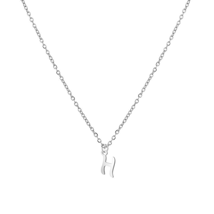 S4U Ocelový náhrdelník, písmeno H - OPD0339-H