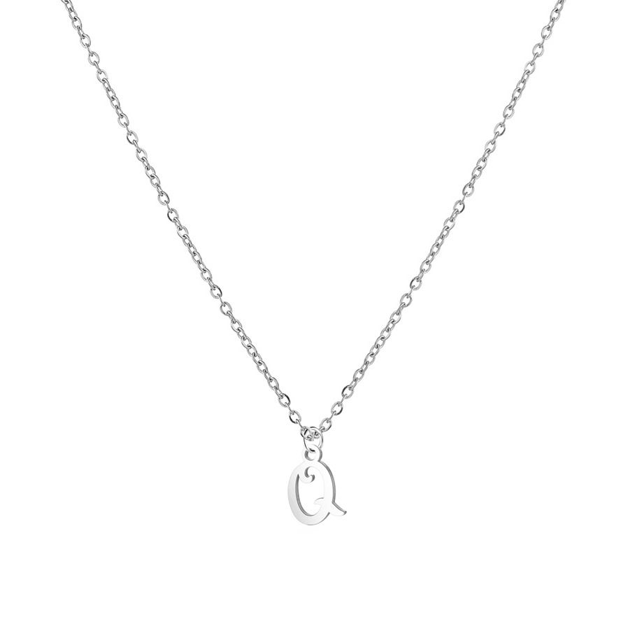 S4U Ocelový náhrdelník, písmeno Q - OPD0339-Q