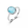 Stříbrný prsten s Larimarem