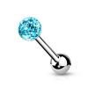 Piercing do jazyka Crystals from SWAROVSKI® (duhová)