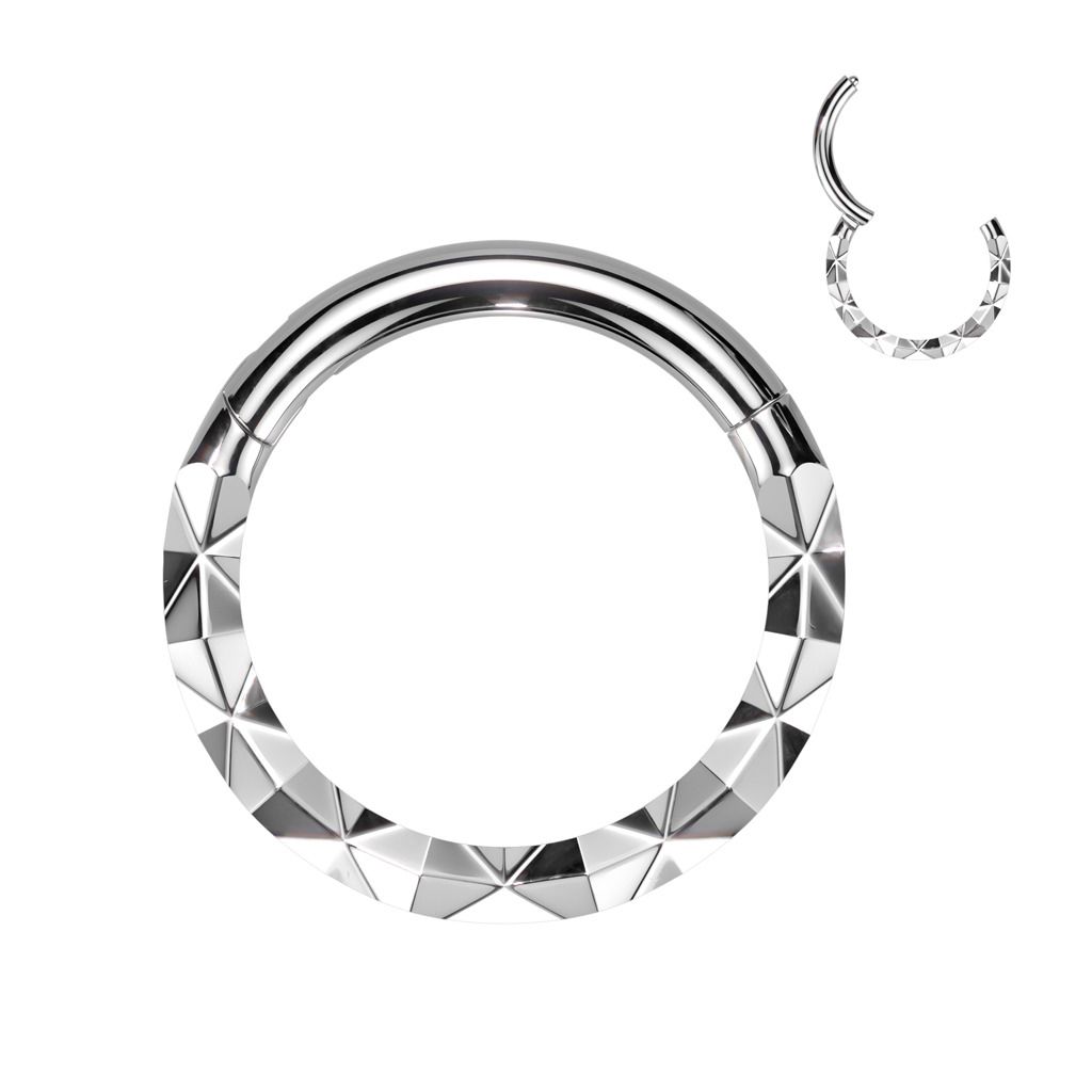 Levně Piercing kruh segment (1,2 x 10 mm) - K01072ST-1210