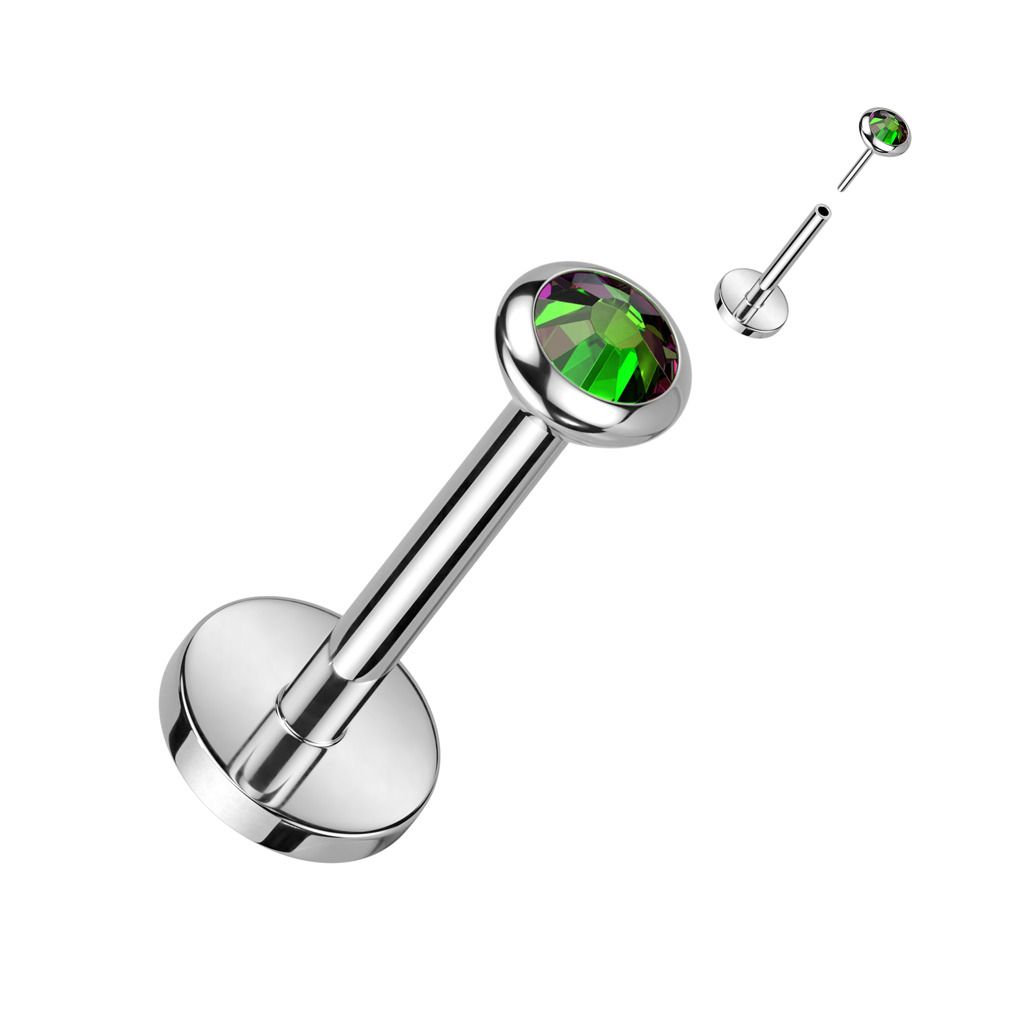 Levně S4U PUSH IN piercing do brady / ucha TITAN (vitrail medium) - TIT1241VM-1008