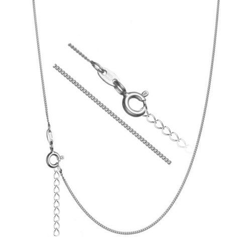 S4U Stříbrný řetízek pancer, tl. 1 mm (55 cm + 3 cm, 2,41 g) - NB-7051-55