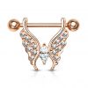 Piercing do bradavky - motýl vitrail medium
