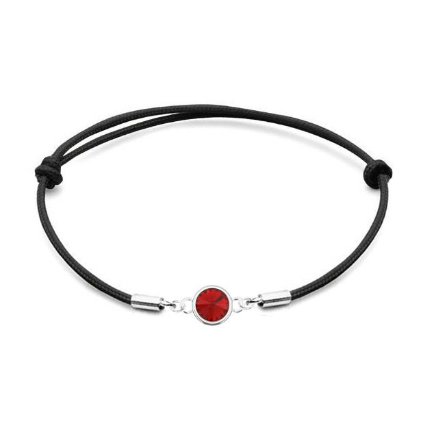 NUBIS Stříbrný náramek s Crystals from Swarovski Scarlet - SX129-SCA