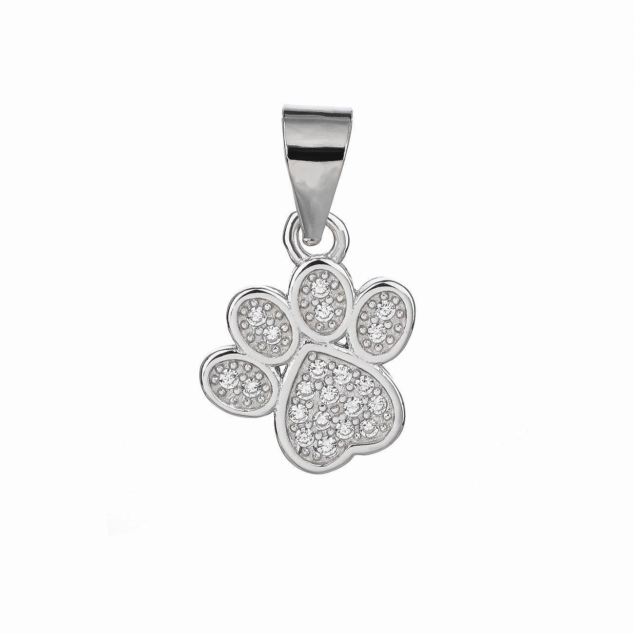 NUBIS Stříbrný přívěsek psí tlapka - NB-4413
