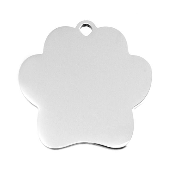 S4U Ocelová psí známka - tlapka - PZ042