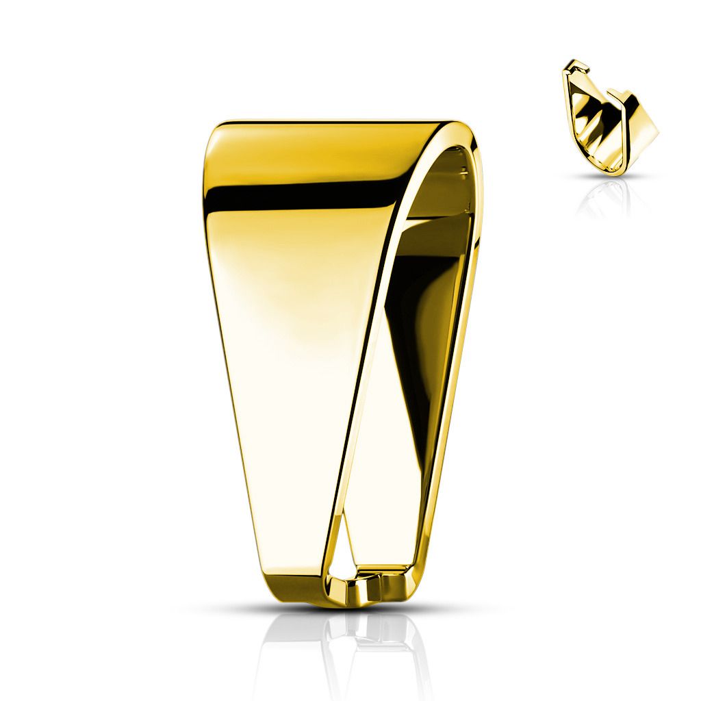 S4U Ocelový závěs - šlupna zlacená 5 x 10 mm - OK1300-10