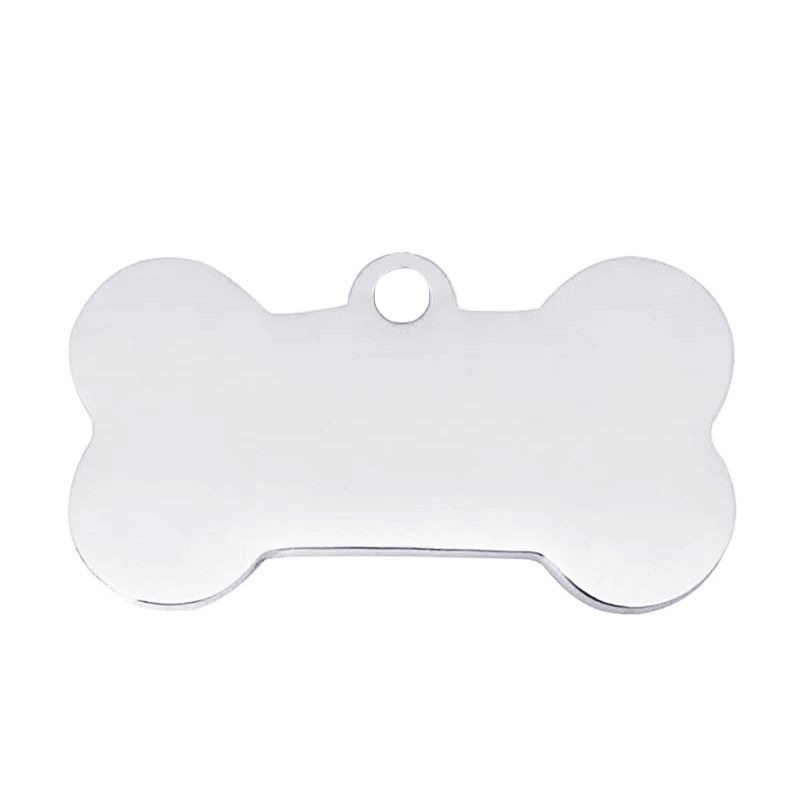 S4U Ocelová psí známka - kost, vel. XS - PZ034-XS