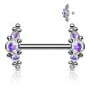 Piercing do bradavky z titanu (vitrail medium)