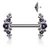 Piercing do bradavky z titanu (vitrail medium)