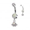 Piercing do pupíku - TITAN (čirý)