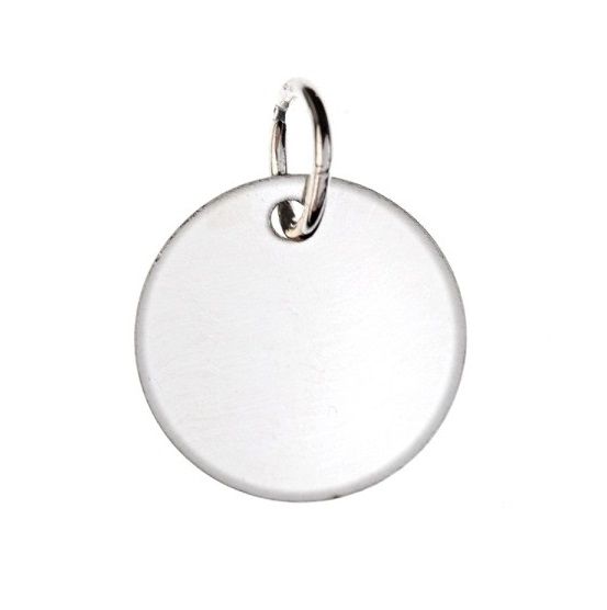 S4U Stříbrný přívěsek destička kulatá - ZB31005
