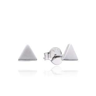 Stříbrné náušnice trojúhelníky
