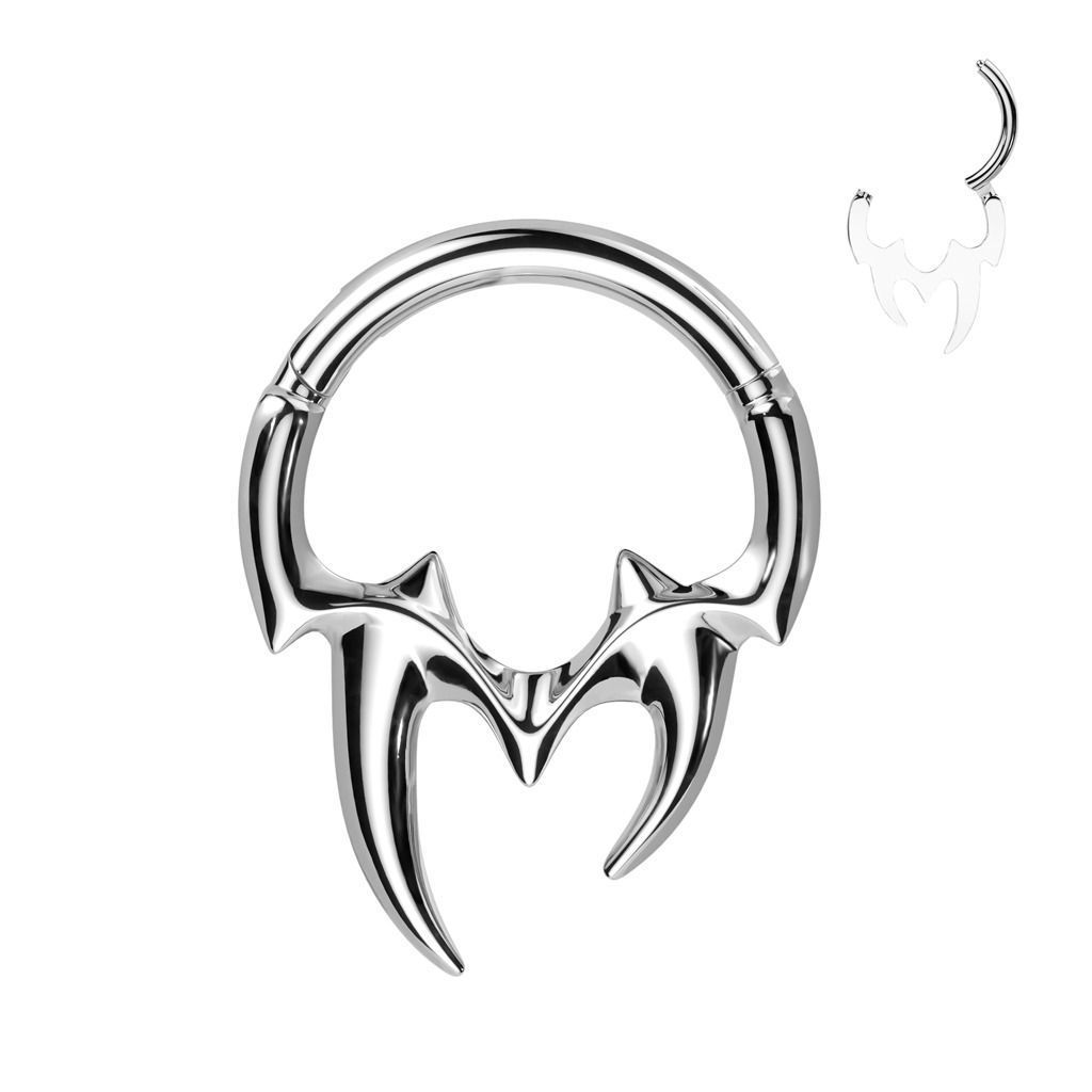 Levně Piercing segment kruh tribal (1,2 x 10)