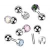 Cartilage/tragus piercing do ucha TITAN (vitrail medium)