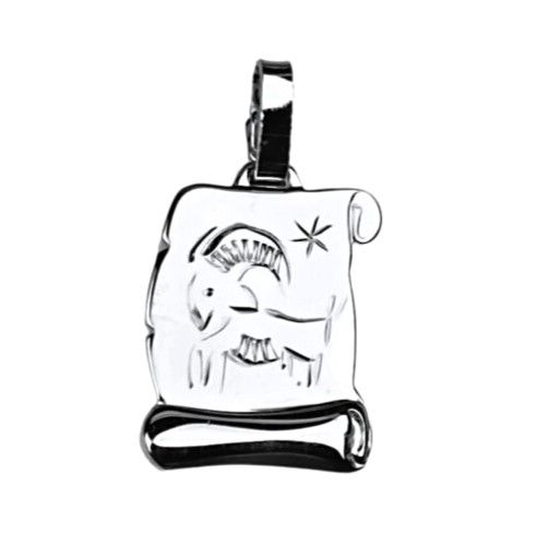 Stříbrný přívěsek pergamen znamení KOZOROH