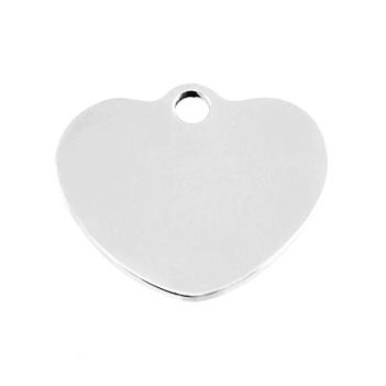 S4U Ocelová psí/kočičí známka srdce - PZ049