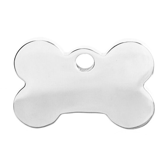 S4U Ocelová psí známka - kost malá - PZ050