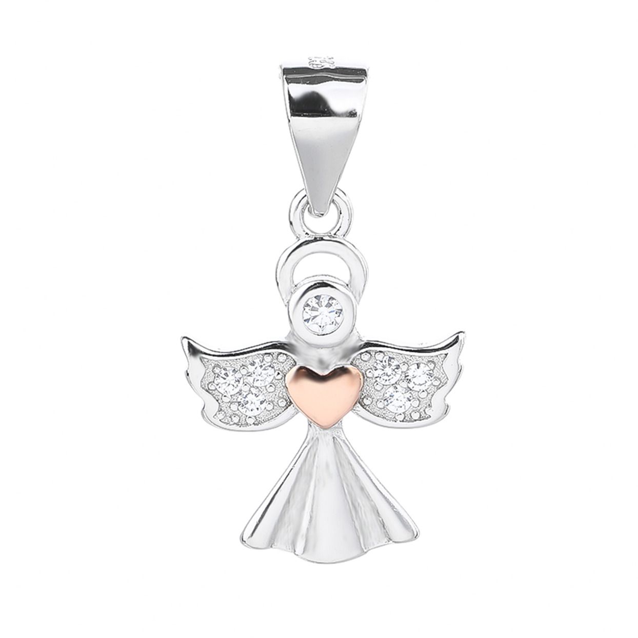 NUBIS Stříbrný přívěsek andílek - NB-4421