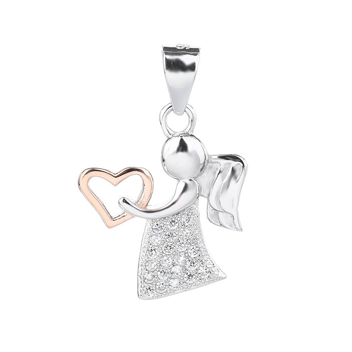 NUBIS Stříbrný přívěsek andílek - NB-4419