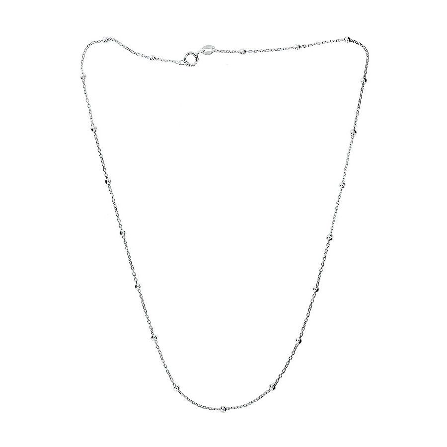 Stříbrný řetízek s kuličkami (42 cm) - ZB67035