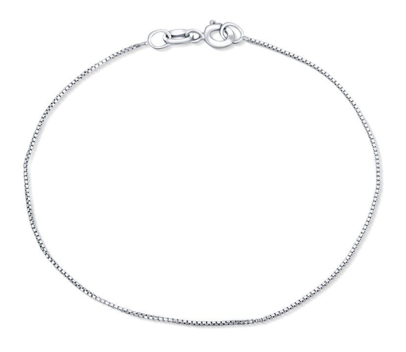 Stříbrný hranatý náramek 18 cm