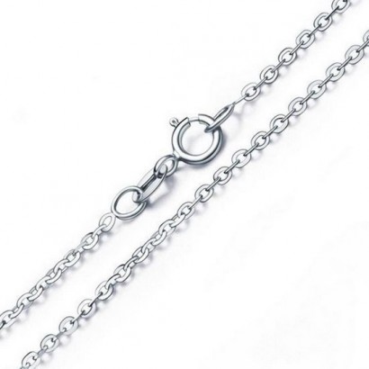 Stříbrný řetízek očkový, tl. 0,8 mm (36 cm, 1,35 g)