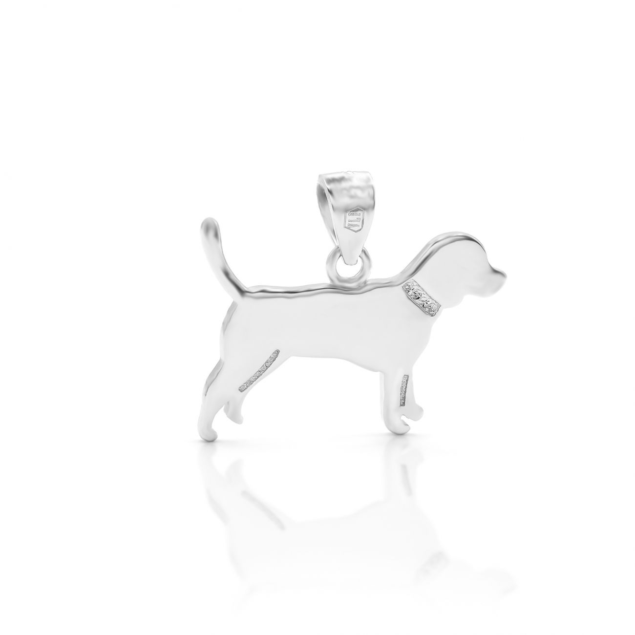 NUBIS Stříbrný přívěsek pes Bígl - NB-4433