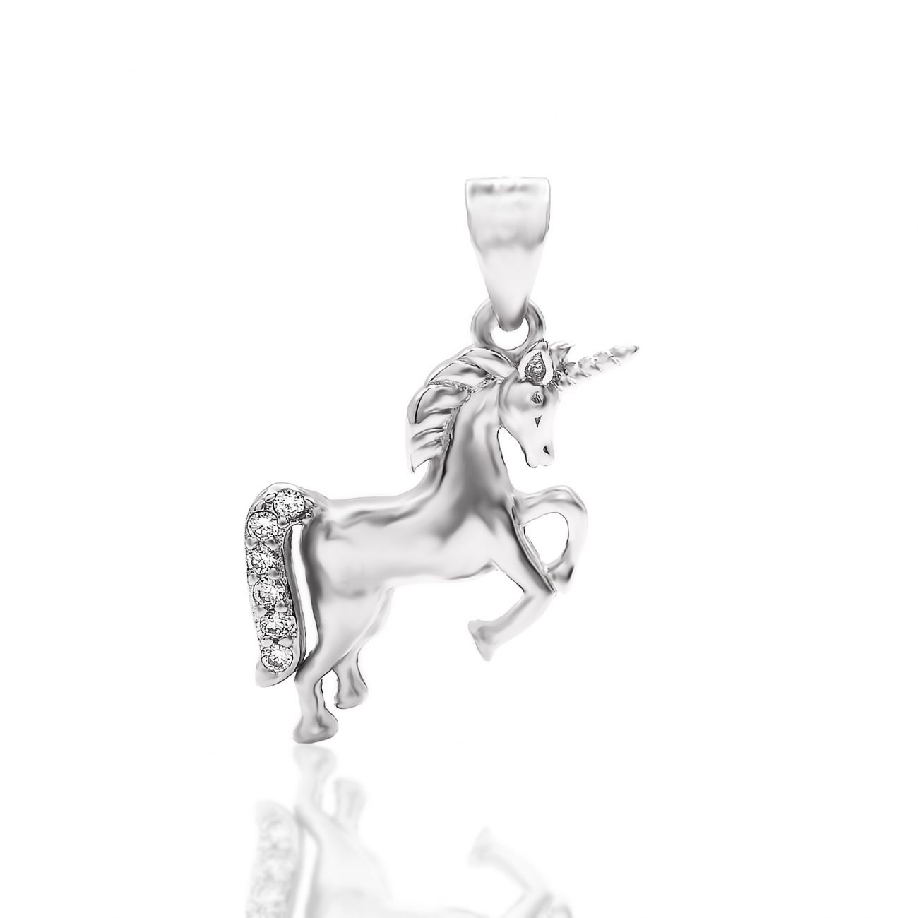 NUBIS Stříbrný přívěsek - jednorožec - NB-4438