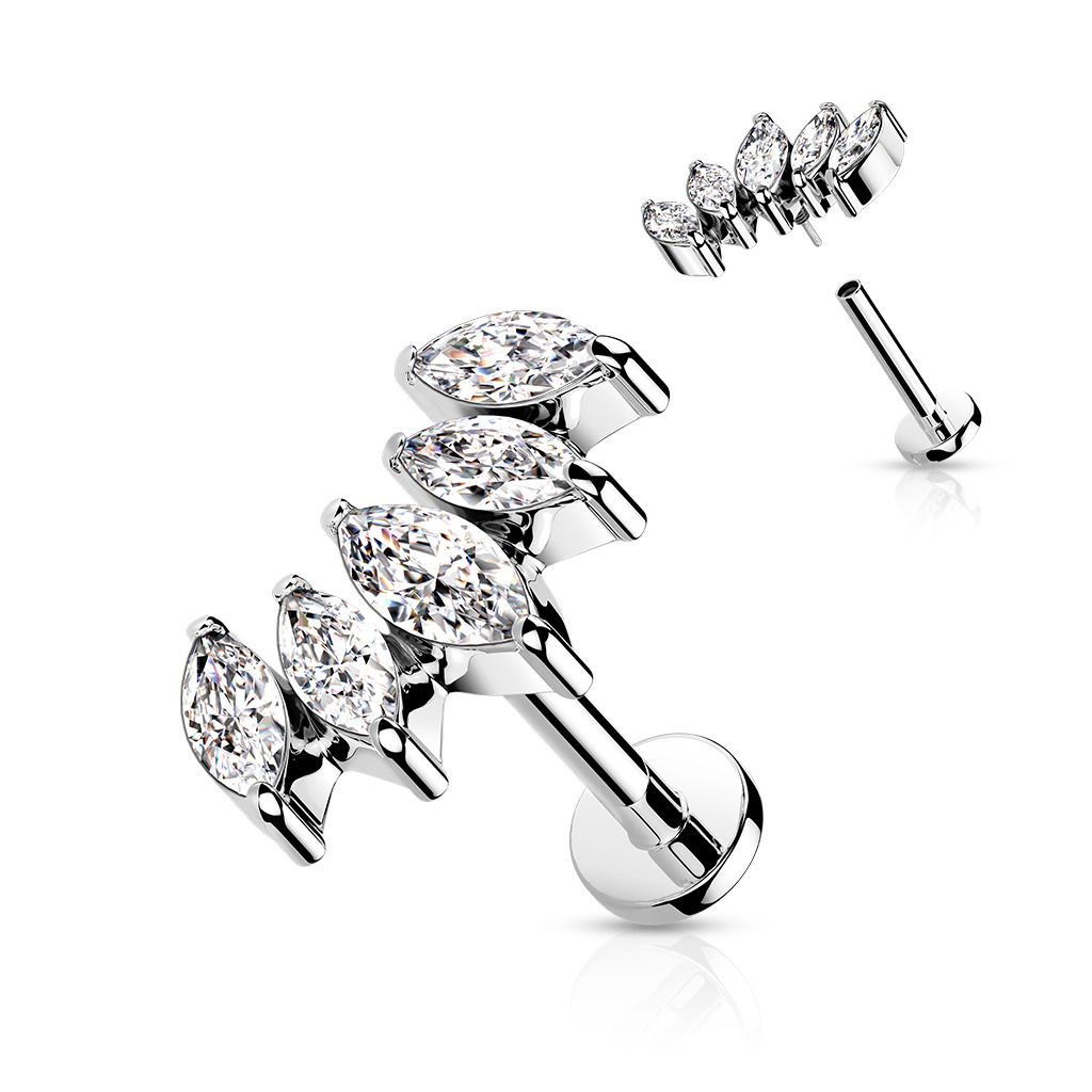 Levně Labreta / cartilage piercing (1,2 x 6 mm) - LB0041ST-1206